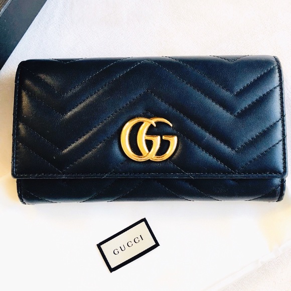 Gucci Handbags - Gucci Marmont Matelasse  Continental Wallet